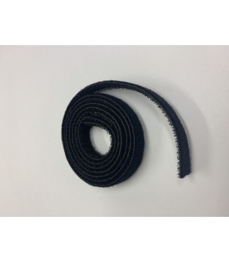 10mm Wide Velcro (loops & hooks integrated) 1 Meter - Black 