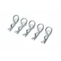 Body Clips silver (PK 5 ) 