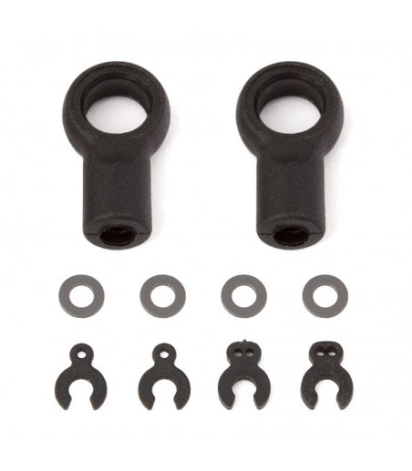 ASSOCIATED RC12R6 ARM EYELET AND CASTER CLIPS