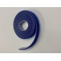 10mm Wide hook and loop (loops & hooks integrated) 1 Meter - Blue