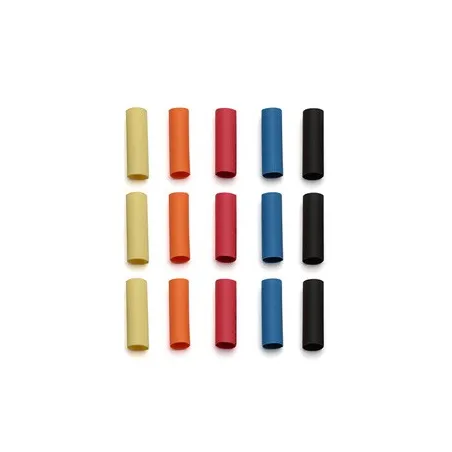 REEDY SHRINK TUBING 15 PIECES (3 OF EACH COLOUR)