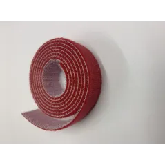 20mm Wide Velcro (loops & hooks integrated) 1 Meter - Red