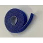 20mm Wide hook and loop (loops & hooks integrated) 1 Meter - BLUE