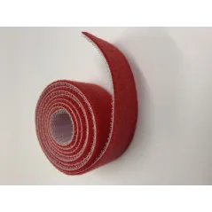 30mm Wide Velcro (loops & hooks integrated) 1 Meter - Red