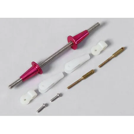 Heavy Duty Rudder Control Rod with Clevis M4 x 98mm