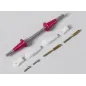 Heavy Duty Rudder Control Rod with Clevis M4 x 98mm