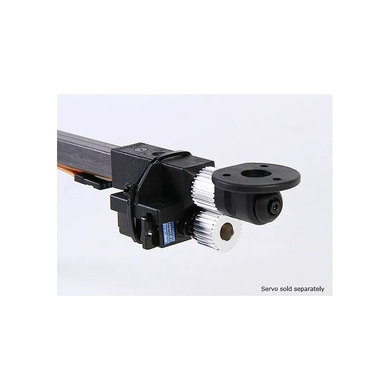 TRI-Copter Servo Mount Set with Gear (Black)