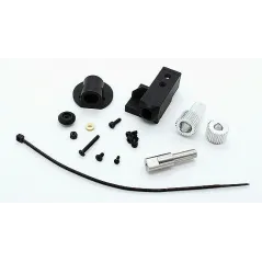 TRI-Copter Servo Mount Set with Gear (Black)