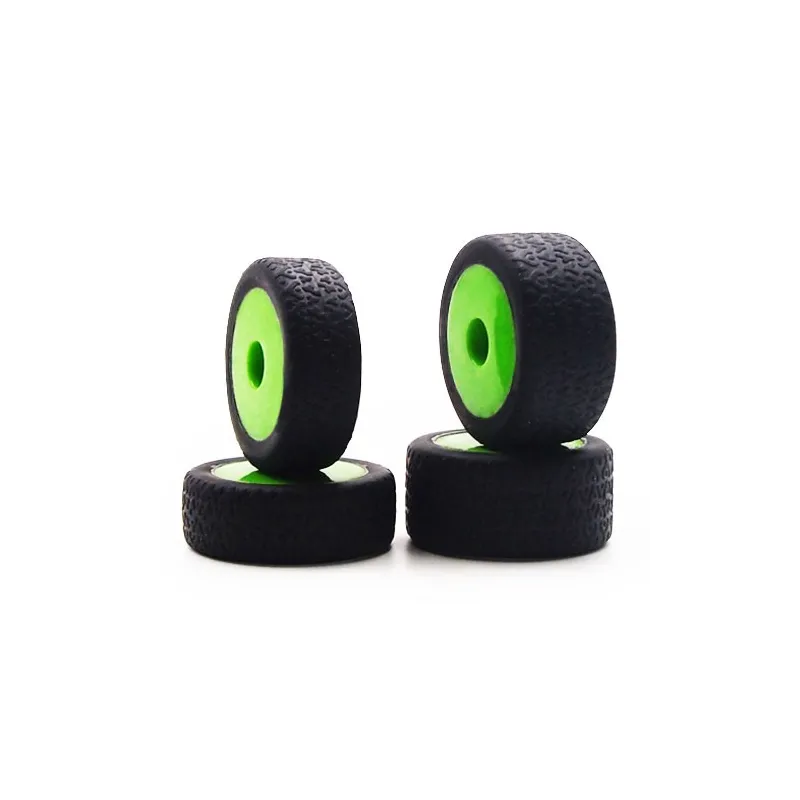 CARISMA GT24B GREEN WHEELS/ TYRES MOUNTED