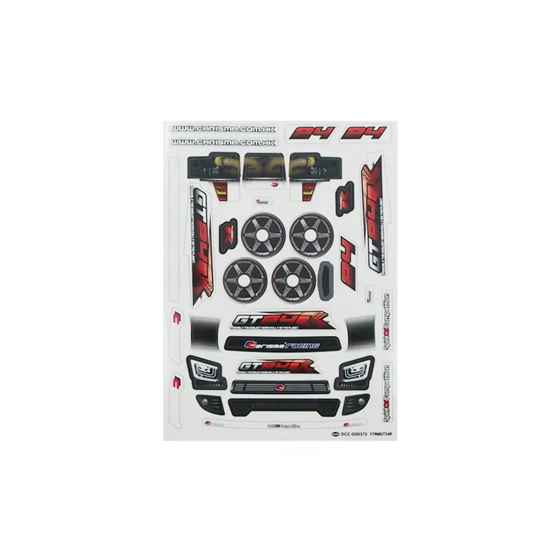 CARISMA GT24R RALLY CAR DECAL SHEET