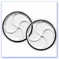 65mm GWS Ultra Light Wheels with Rubber Tyres 1 pair