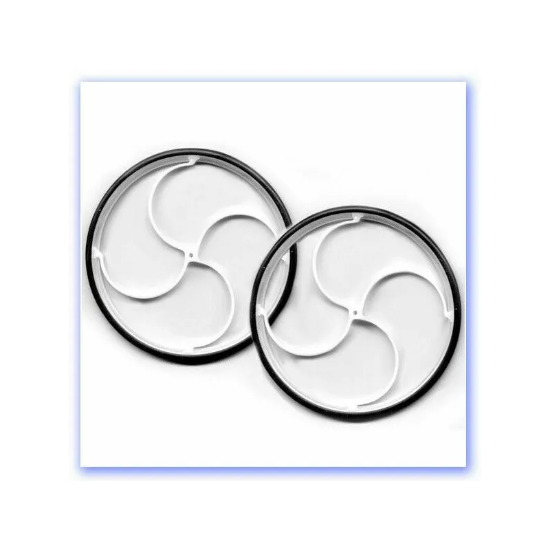 65mm GWS Ultra Light Wheels with Rubber Tyres 1 pair