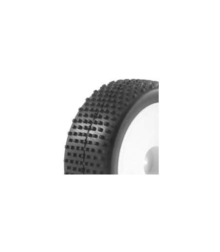 Fastrax 1/10th Mounted Buggy Tyres Lp 'Block' Front