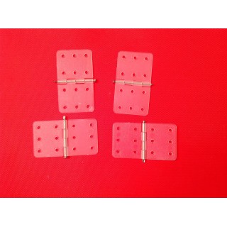 Plastic hinges L16 x W28mm 4 pack	