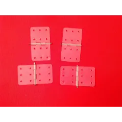 Plastic hinges L16 x W28mm 4 pack 