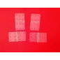 Plastic hinges L16 x W28mm 4 pack 