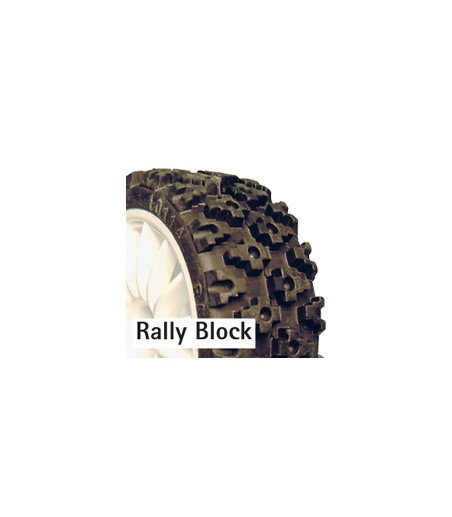 Fastrax Rally Block Tyre Set (4) With Foam Inserts
