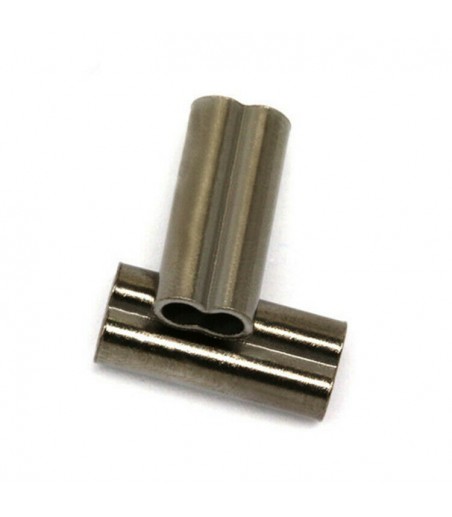 double sleeve crimping ferrules 0.8mm for 0.6mm wires 10 pack