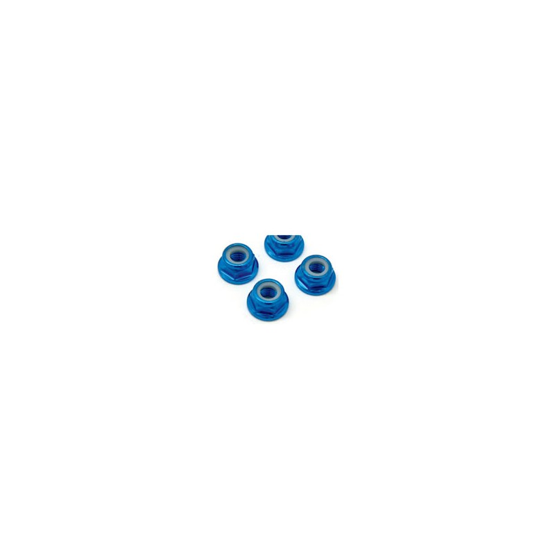 Fastrax M5 Blue Flanged Locknuts (4)