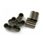 double sleeve crimping ferrules 1.2mm for 1.0 wires 10 pack