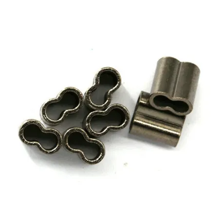 double sleeve crimping ferrules 1mm for 0.8 wires 10 pack