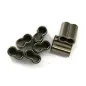 double sleeve crimping ferrules 1mm for 0.8 wires 10 pack