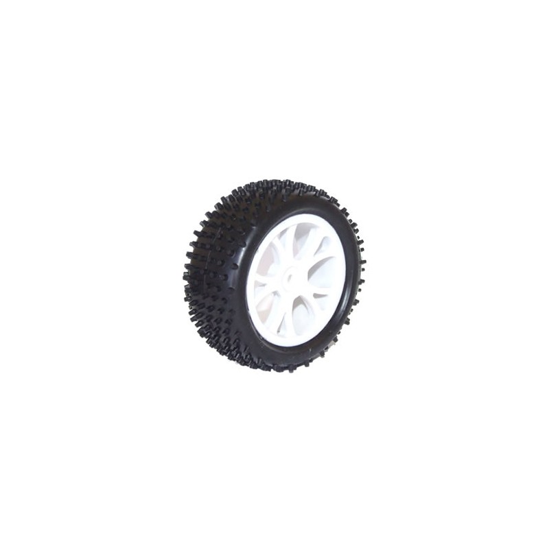 FTX VANTAGE FRONT BUGGY TYRE MOUNTED ON WHEELS (PR) - WHITE