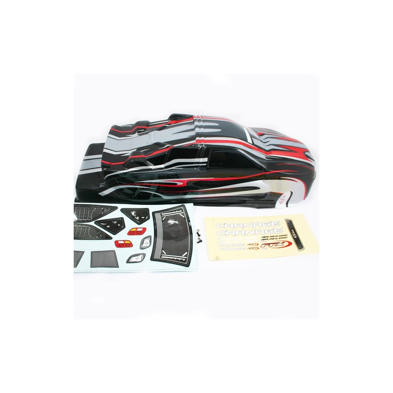 FTX CARNAGE ST PRINTED BODY - OPTION BLACK/RED