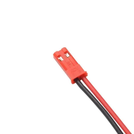  JST Connector Pair Plug 2pin Battery leads Red + Black Wire 200mm x 2 