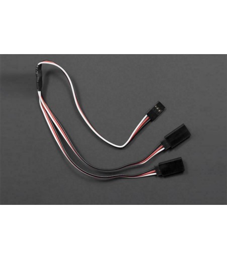 Futaba type Servo Y extension cable (300mm)
