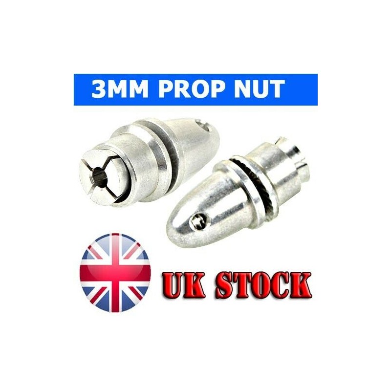 3.00mm Prop Nut Adaptor (Silver)