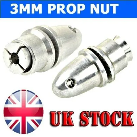 3.00mm Prop Nut Adaptor (Silver)