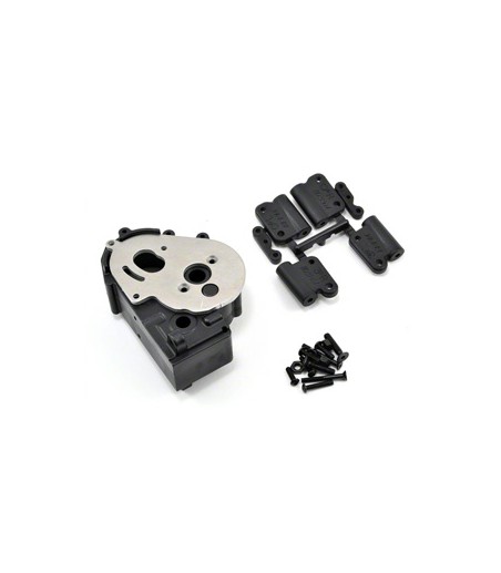 RPM TRAXXAS 2WD HYBRID GEARBOX HOUSING AND REAR MOUNTS BLACK