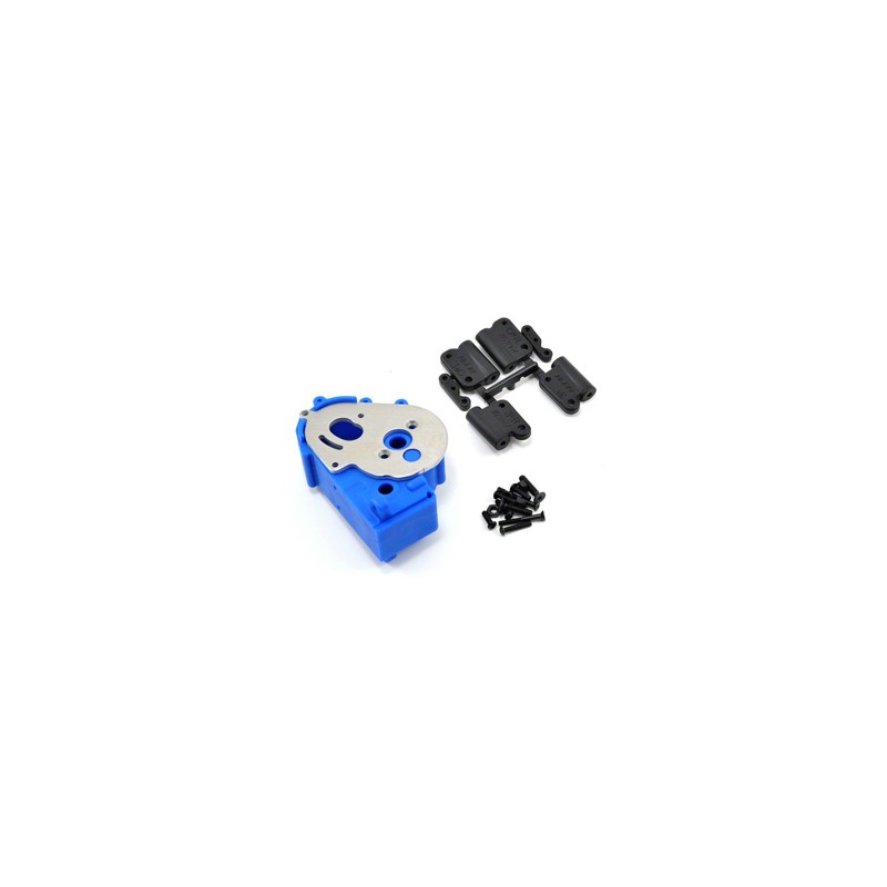 RPM TRAXXAS 2WD HYBRID GEARBOX HOUSING AND REAR MOUNTS BLUE