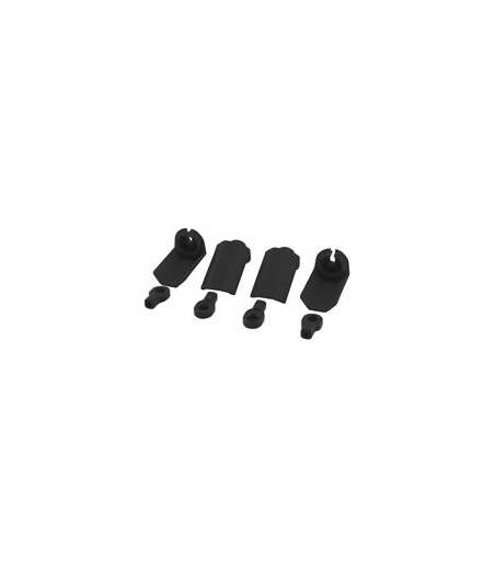 RPM SHOCK SHAFT GUARDS for TRAXXAS 1/10th SCALE SHOCKS - BLACK