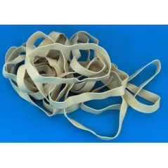 6" White Rubber Wing Bands Width 10mm
