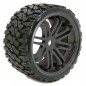 SWEEP TERRAIN CRUSHER BELTED TYRE ON BLACK 17MM WHEELS 1/4 OFFSET