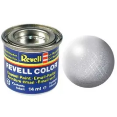REVELL 14ML 90 ENAMEL METALLIC SILVER PAINT