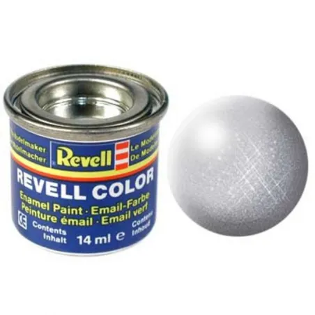REVELL 14ML 90 ENAMEL METALLIC SILVER PAINT