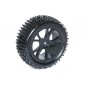 FTX VANTAGE FRONT BUGGY TYRE MOUNTED ON WHEELS (PR) - BLACK