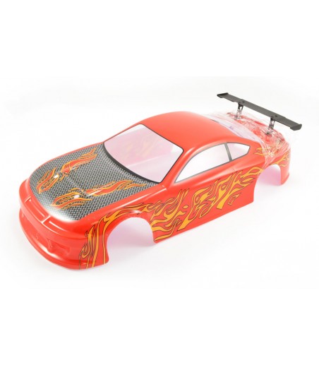 FTX BANZAI PRE-PAINTED BODY SHELL W/DECALS & WING - RED