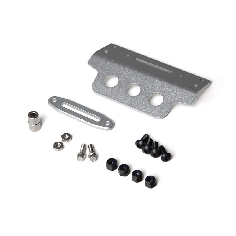 GMADE ALUMINIUM SKID PLATE SILVER FOR GS01 FRONT BUMPER