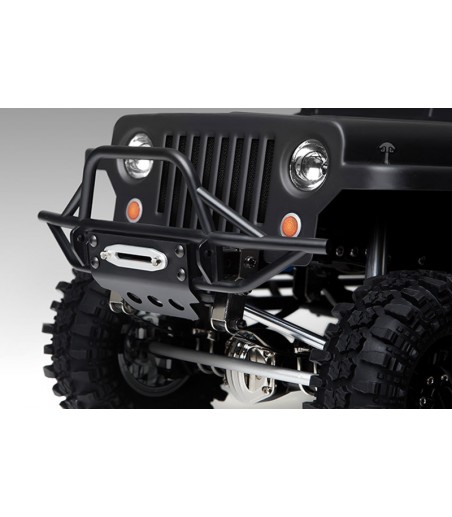 GMADE GS01 FRONT TUBE BUMPER WITH SKID PLATE BLACK