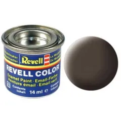 REVELL 14ML 84 ENAMEL MATT LEATHER BROWN PAINT