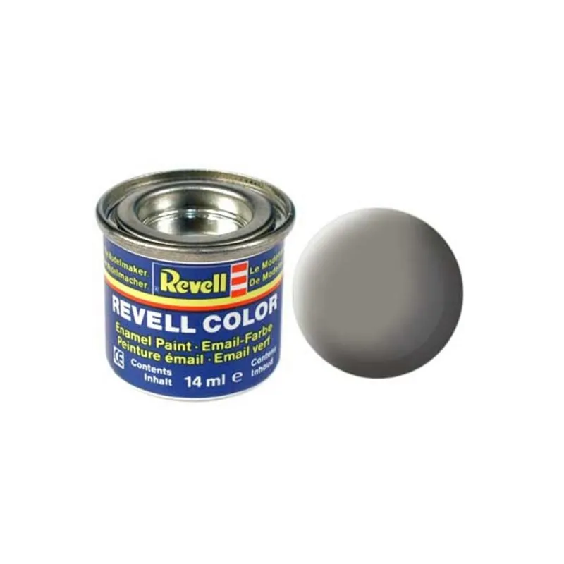 REVELL 14ML 75 ENAMEL MATT STONE GREY PAINT