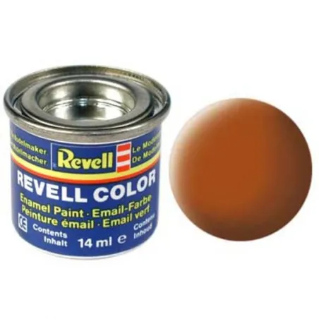 REVELL 14ML 85 ENAMEL MATT BROWN PAINT