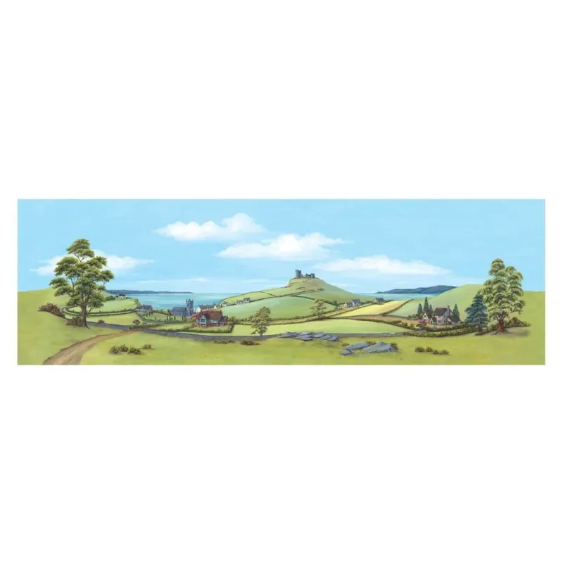 Peco Medium background Country Seascape 178mm x 559mm (7in x 22in)