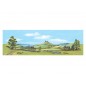 Peco Medium background Country Seascape 178mm x 559mm (7in x 22in)