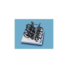 Peco Cycles (4) & Stand (1) oo Gauge peco5055