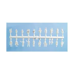 Peco Unpainted Passengers, Standing/Seated, & Station Staff oo Gauge peco5200